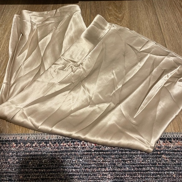 Quince Washable Silk Skirt - Champagne - Picture 3 of 4